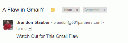 Gmail flaw picture